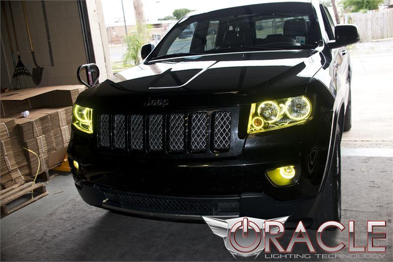 Oracle Jeep Grand Cherokee 11-13 Triple Halo Kit - ColorSHIFT w/ Simple Controller