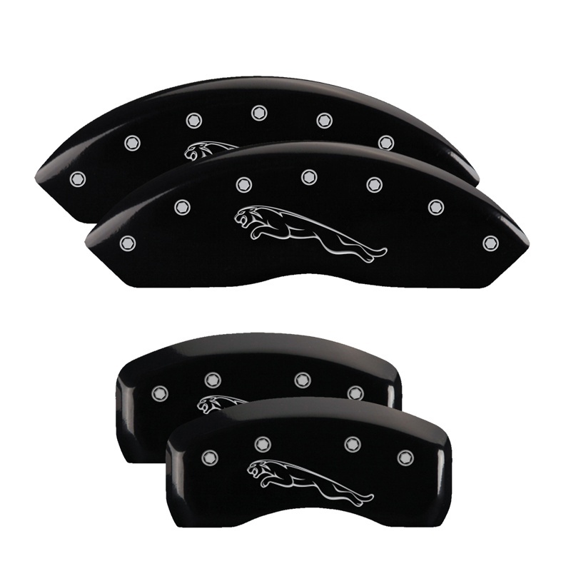 MGP 4 Caliper Covers Engraved Front & Rear MGP Black finish silver ch thumbnail 6