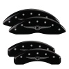 MGP 4 Caliper Covers Engraved Front & Rear Style 1/Chrysler Wing Black finish silver ch thumbnail 8