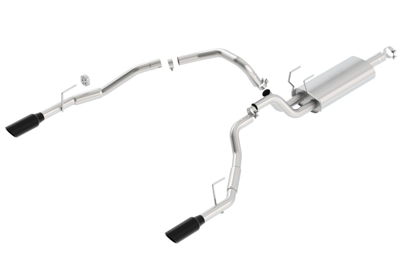 Borla 09-17 Dodge Ram 1500 5.7L V8 3in to Dual 2.5in Single Round Rolled Angle-Cut S-type Exhaust thumbnail 3