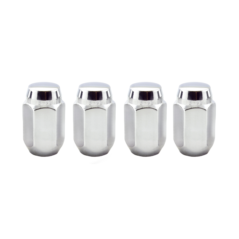 McGard Hex Lug Nut (Cone Seat) 7/16-20 / 13/16 Hex / 1.5in. Length (4-Pack) - Chrome