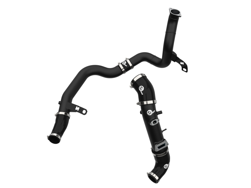 BladeRunner Aluminum Hot and Cold Charge Pipe Kit Black