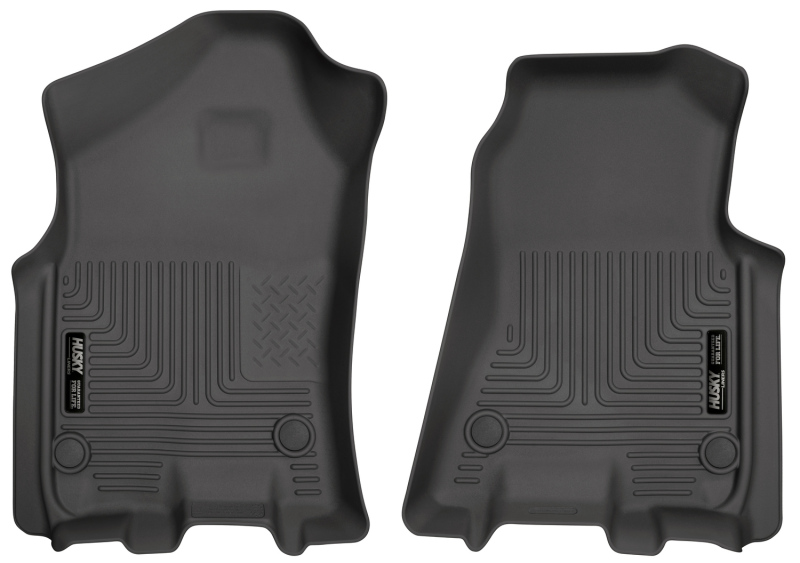 Husky Liners 2019 Ram 1500 Crew Cab WeatherBeater Black Front Row Floor Liners thumbnail 3