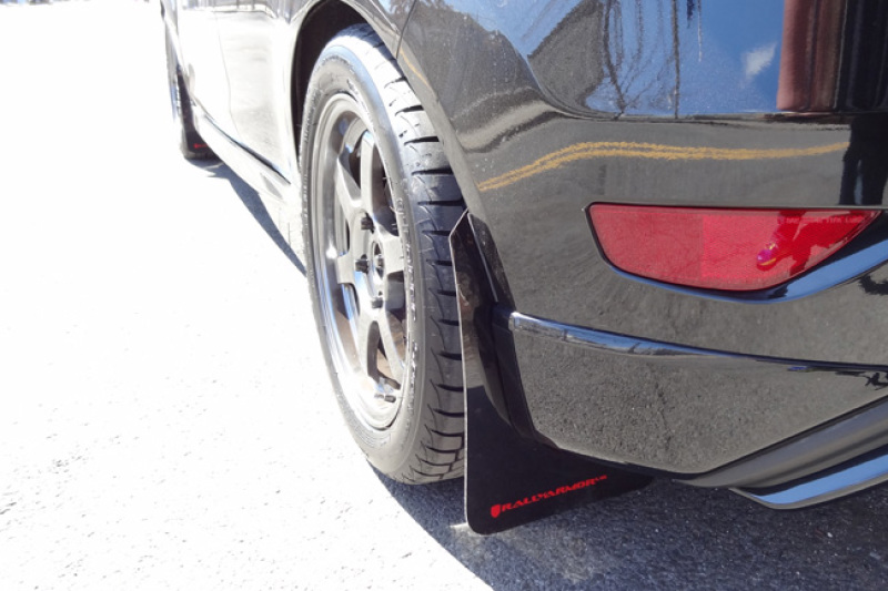 Rally Armor 13-19 Ford Fiesta ST Black UR Mud Flap w/Red Logo thumbnail 4