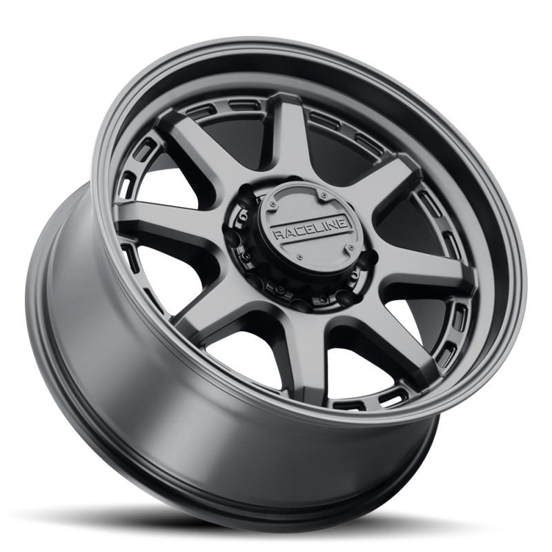 Raceline 947B Scout 18x8in / 5x114.3 BP / 35mm Offset / 72.62mm Bore - Satin Black Wheel thumbnail 3
