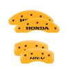 MGP 4 Caliper Covers Engraved Front Honda Engraved Rear HR-V Yellow finish black ch thumbnail 8