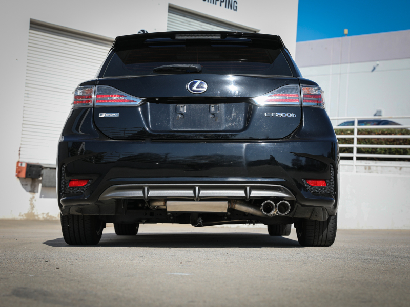 aFe POWER Takeda 2in to 2-1 304 SS Cat-Back Exhaust w/ Polished Tips 11-17 Lexus CT200h 1.8L thumbnail 7