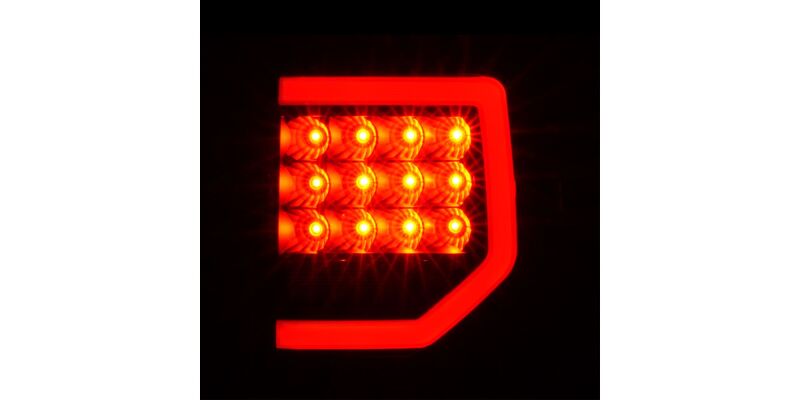 Raxiom 07-13 Toyota Tundra Axial Series Dual C-Shape LED Tail Lights- Black Housing- Smoked Lens thumbnail 7