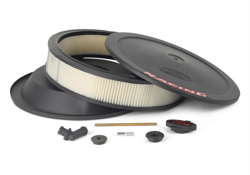 Ford Racing Air Cleaner Kit - Black Crinkle Finish w/ Red Emblem thumbnail 8