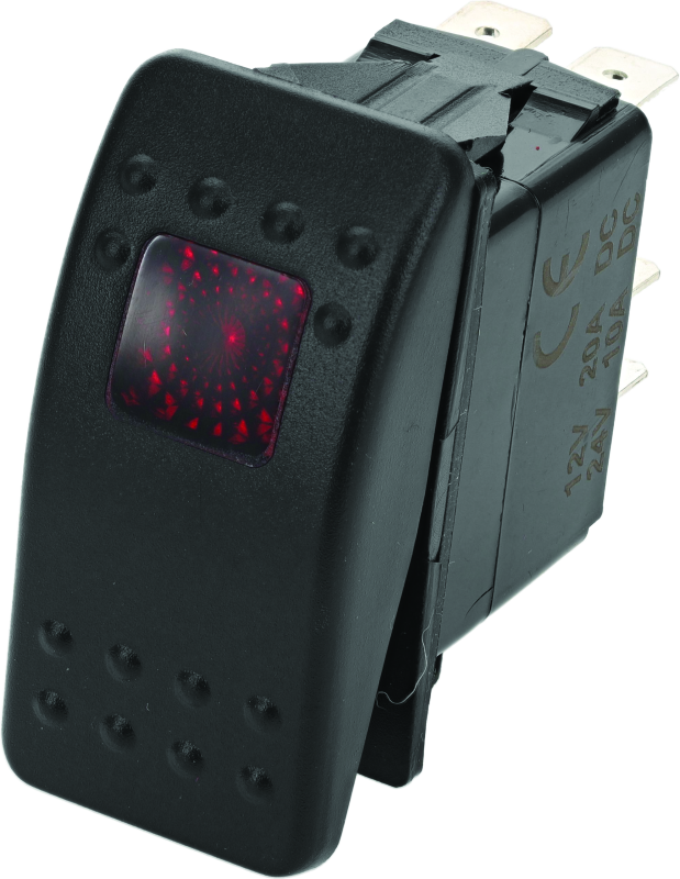 DragonFire Racing Lighted Switch On/Off Rocker Switch Red Lite thumbnail 2