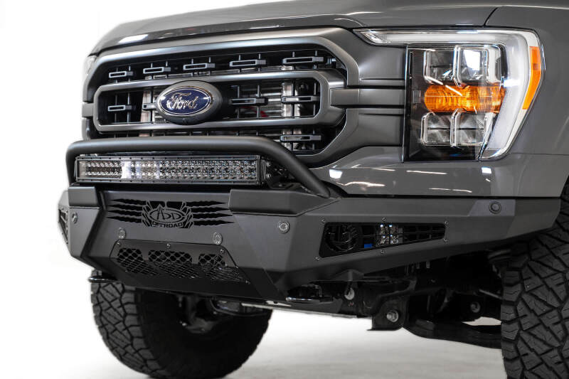 Addictive Desert Designs 2021 Ford F-150 HoneyBadger Front Bumper w/ Top Hoop thumbnail 8