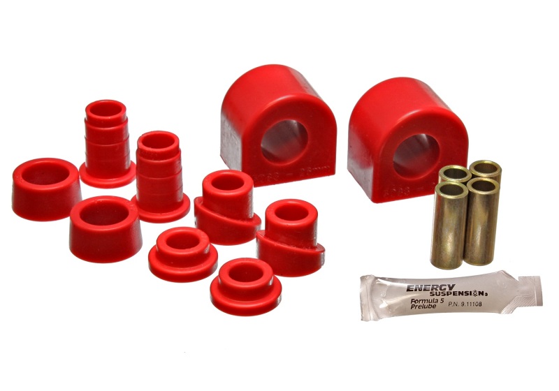 Energy Suspension 88-96 Chevy Corvette Red 24mm Front Sway Bar Bushing Set (End Links Inc) thumbnail 3