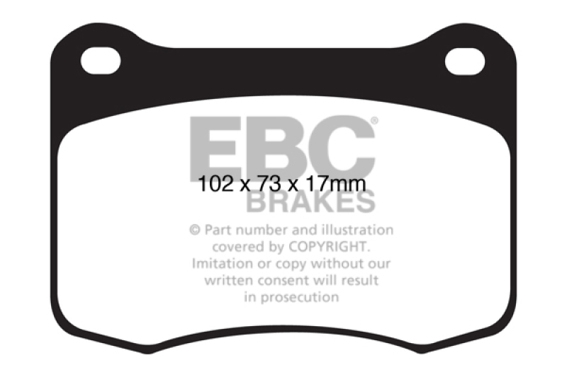 EBC 08+ Lexus IS-F 5.0 Bluestuff Rear Brake Pads thumbnail 5
