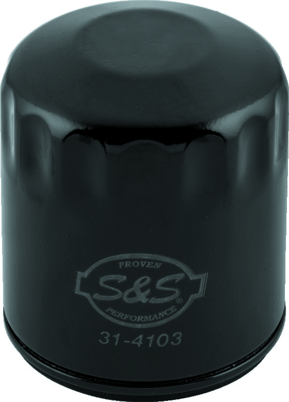 S&S Cycle 99-18 BT/2017+ M8/X-Wedge Black Oil Filter - 12 Pack