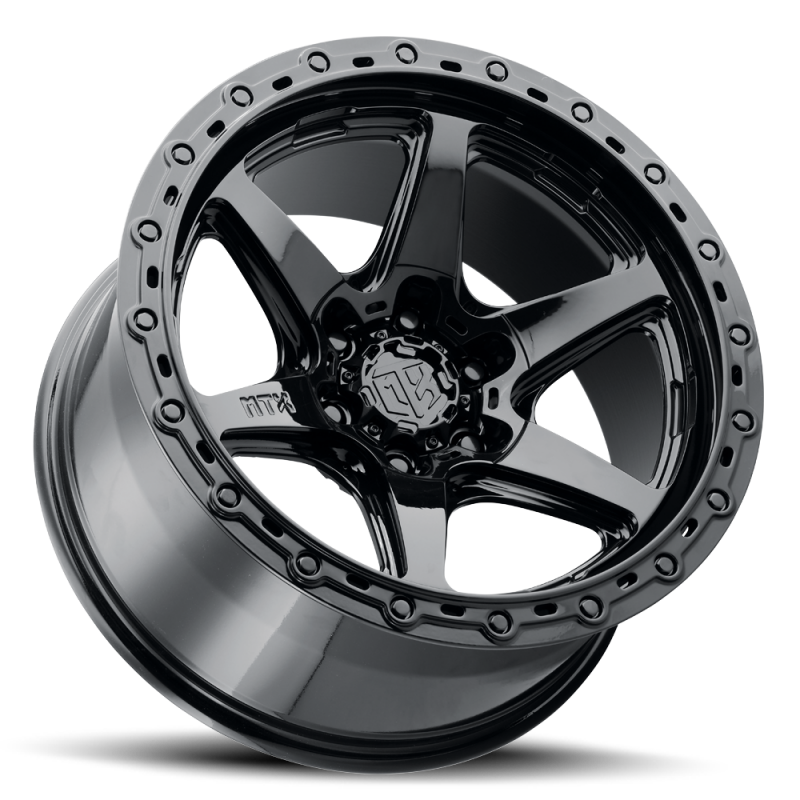MTX Spitfire 6 Gloss Black 17x9in / 6x139.7 BP / -38mm Offset / 106.1mm Bore