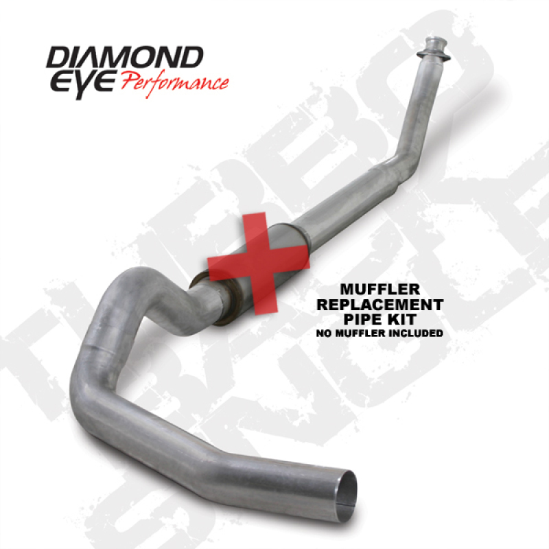 Diamond Eye KIT 5in Turbo Back SGL MFLR RPLCMENT PIPE AL: 94-02 DODGE CUMMINS 5.9L W/ RP #510220
KIT; 5in.; TB MRP SG