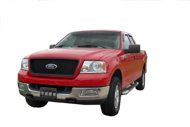 AVS 04-14 Ford F-150 Supercab Ventvisor Outside Mount Window Deflectors 4pc - Smoke thumbnail 3