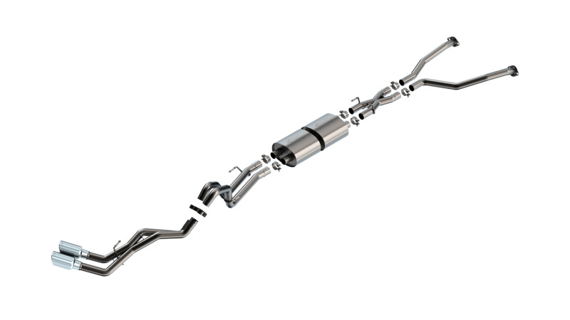 Borla 22-24 Toyota Tundra 3.4L V6 (Inc. Hyb.) Ext. Cab/STD Bed/145.7in WB ATAK Cat-Back - Chrome thumbnail 4