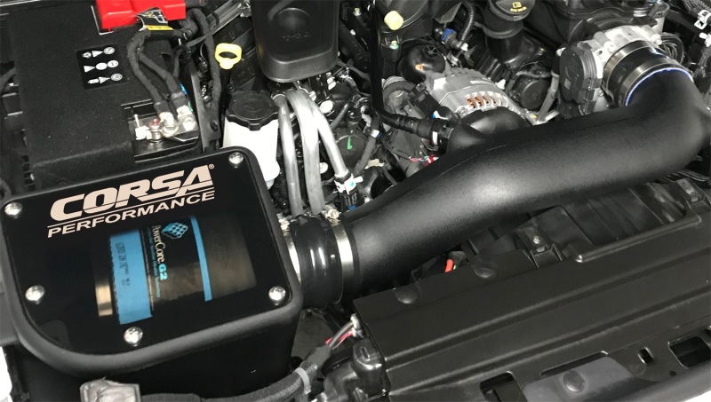 Corsa 2018-2025 Jeep Wrangler JL 3.6L V6 Cold Air Intake with Powercore Filter thumbnail 4