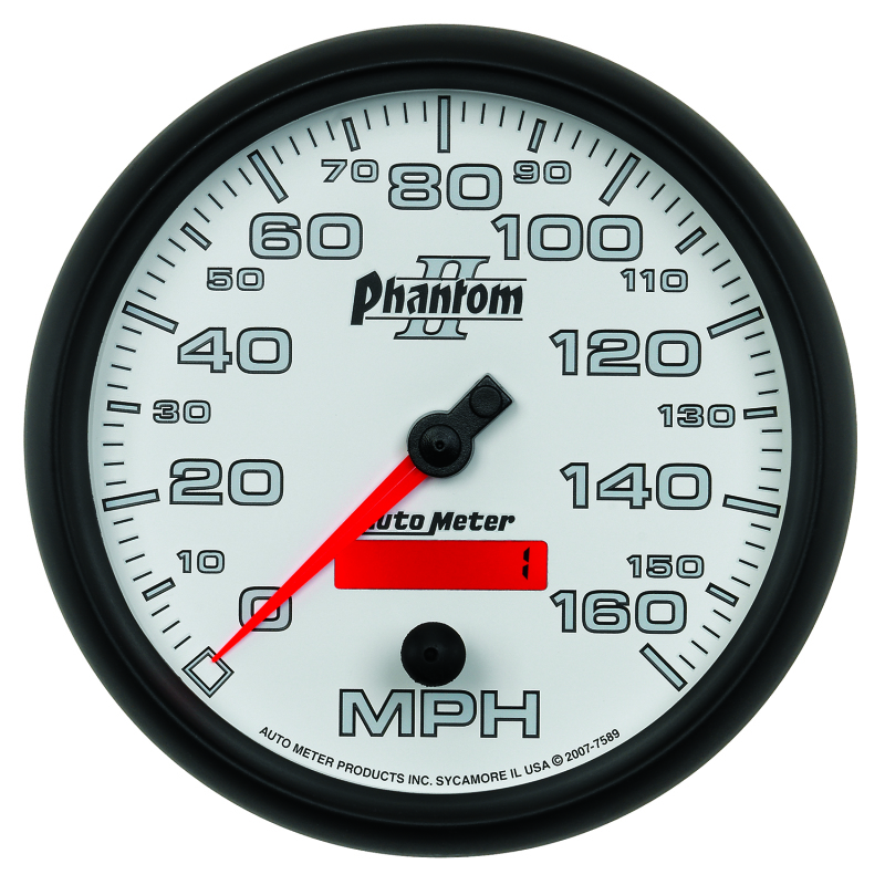 Autometer Phantom II 5in Electrical Programmable Speedometer 150MPH thumbnail 6