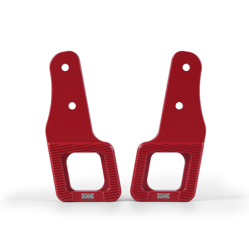 Borne Off-Road 2017+ Ford Raptor / 2009+ Ford F150 Borne Off-Road Billet Tow Hooks - Red thumbnail 7