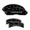 MGP 4 Caliper Covers Engraved F & R C4/Corvette Black Finish Silver Char 1988 Chevrolet Corvette thumbnail 6