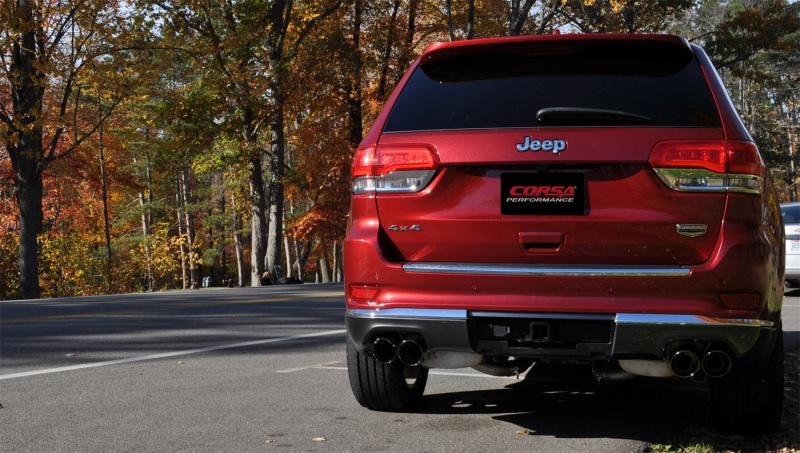 Corsa 2014-2021 Jeep Grand Cherokee 3.6L V6 Black Sport Cat-Back Exhaust thumbnail 9