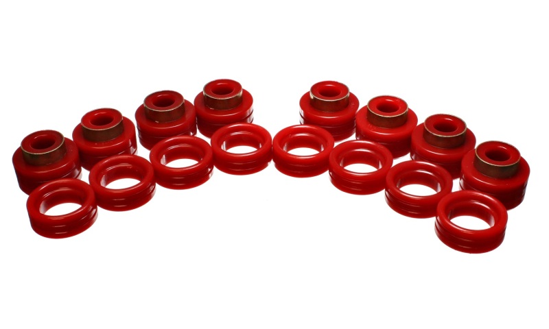 Energy Suspension 94-01 Dodge Ram 1500 2WD/4WD / 94-02 2500/3500 2WD/4WD Red Body (Cab) Mount Set thumbnail 3