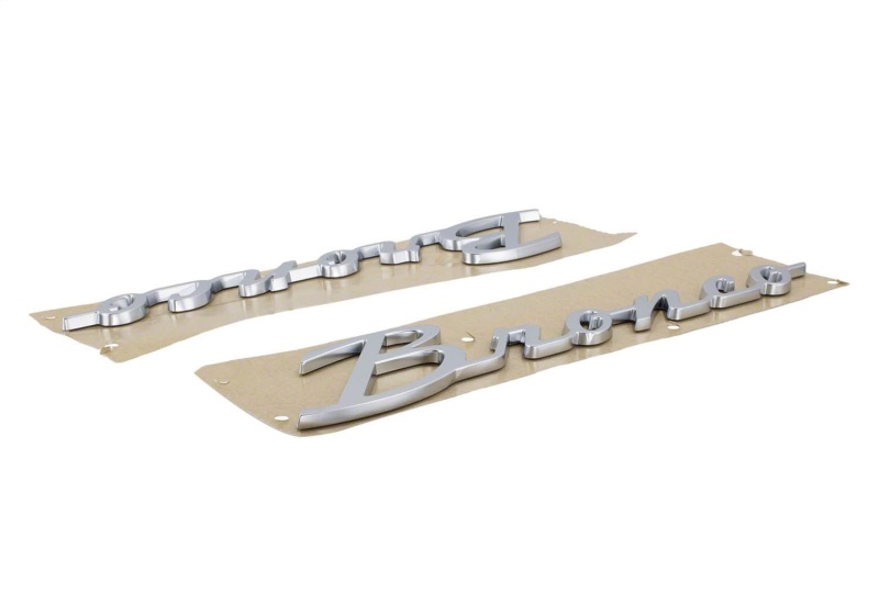 Ford Racing 21-23 Bronco Script Fender Badge - Silver thumbnail 8