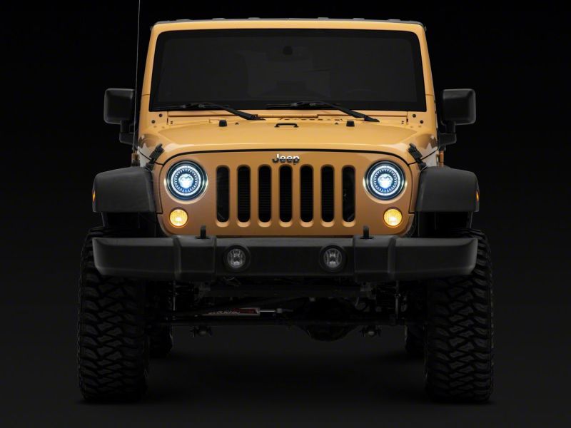 Raxiom 07-18 Jeep Wrangler JK Axial Series 7-In Dragon Eye LED Headlights- Blk Housing (Clear Lens) thumbnail 6