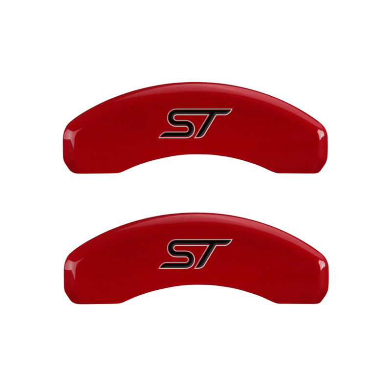 MGP 4 Caliper Covers Engraved Front & Rear No bolts/ST Red finish silver ch thumbnail 9