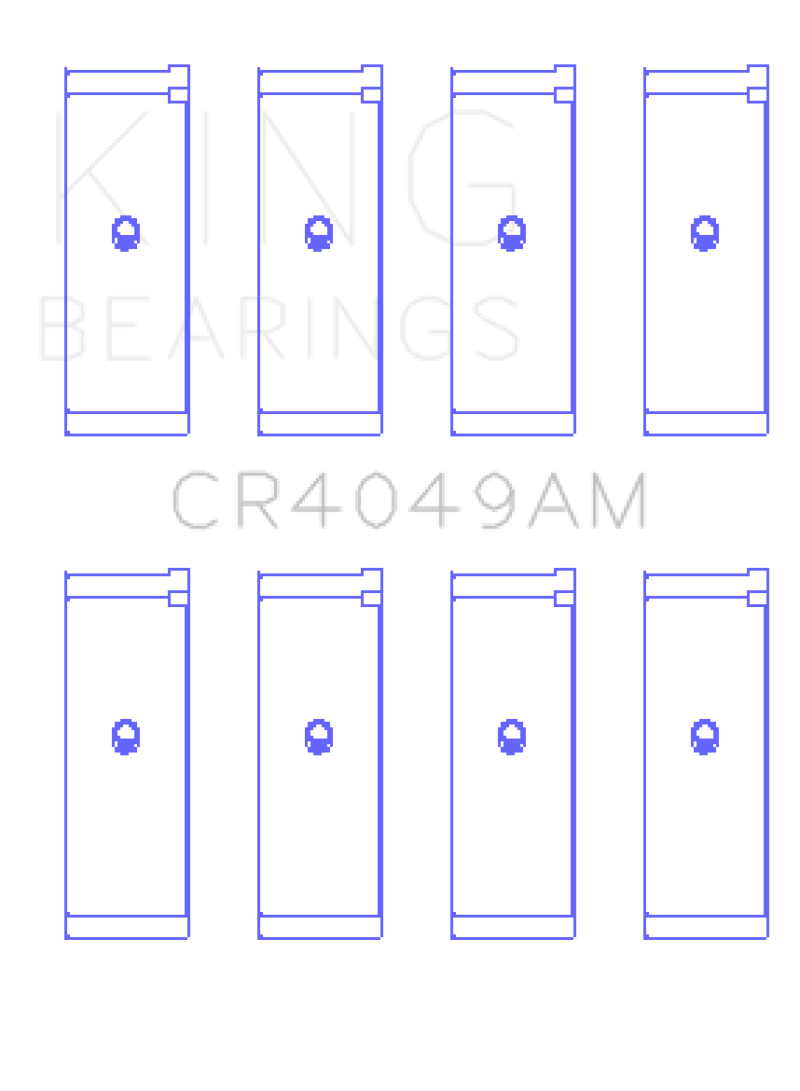 King Engine Bearings Mitsubishi 4G15/G15B/G4DJ (Size 0.25mm) Connecting Rod Bearing Set thumbnail 2