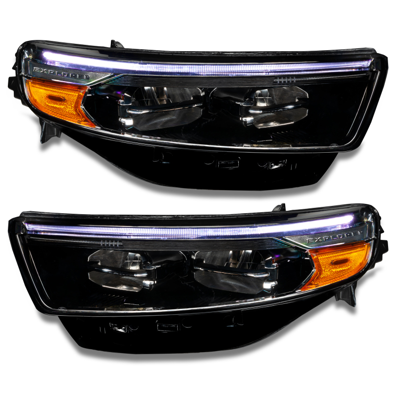 Oracle 20-22 Ford Explorer Dynamic RGB Headlight DRL Upgrade Kit - ColorSHIFT - Dynamic thumbnail 6
