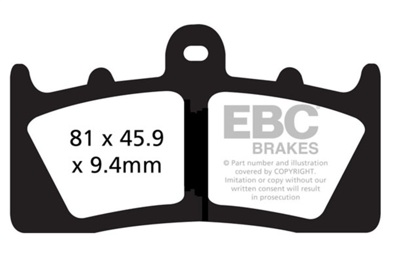 EBC 17-23 BMW K1600 B Bagger K61 Front Left/Right Sintered HH/R Brake Pads