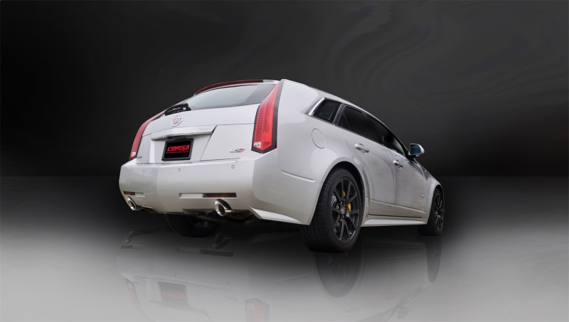 Corsa 2011-2014 Cadillac CTS Wagon V 6.2L V8 Polished Sport Axle-Back Exhaust thumbnail 6