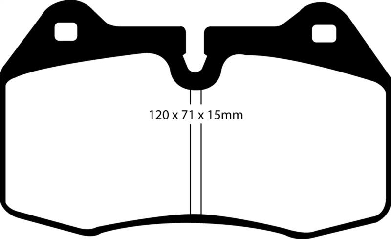 EBC 03-04 Infiniti G35 3.5 (Manual) (Brembo) Bluestuff Front Brake Pads thumbnail 2