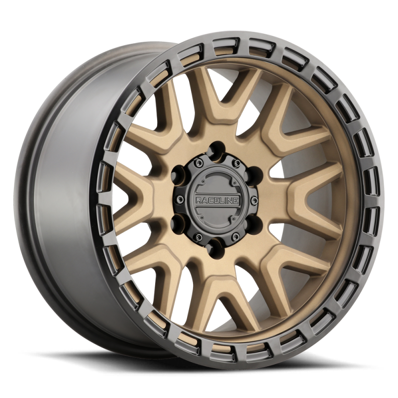 Raceline 953BZ Krank 18x9in / 6x139.7 BP / 18mm Offset / 106.1mm Bore - Bronze Wheel thumbnail 3