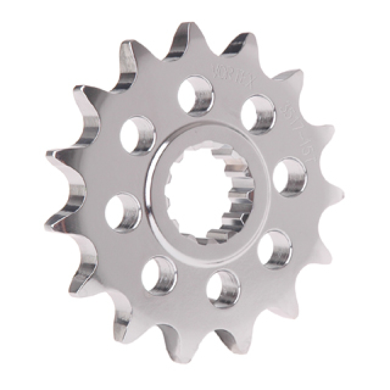 Vortex Racing Steel Front Sprocket 520 17 Tooth- Silver