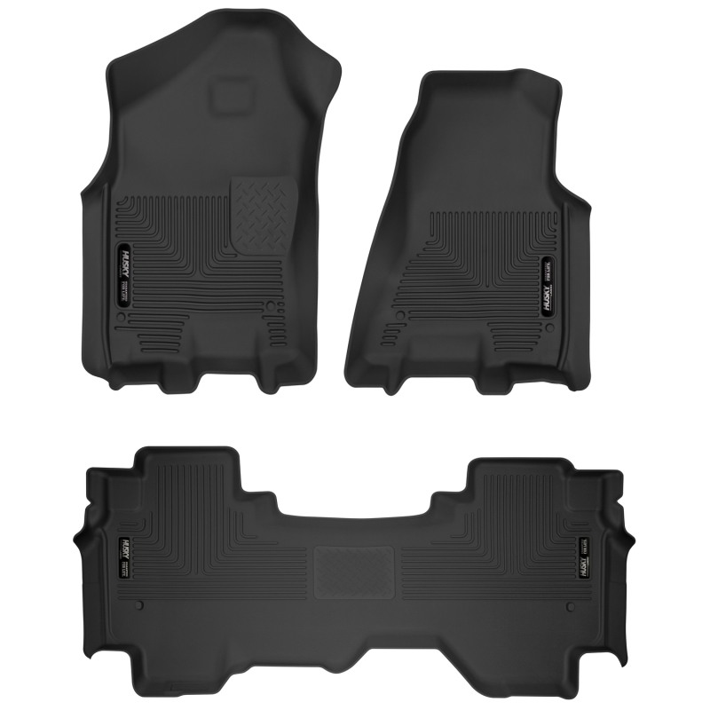 Husky Liners 19-24 Dodge Ram 1500 X-Act Front + 2nd Seat Floor Liner Set - Black thumbnail 3