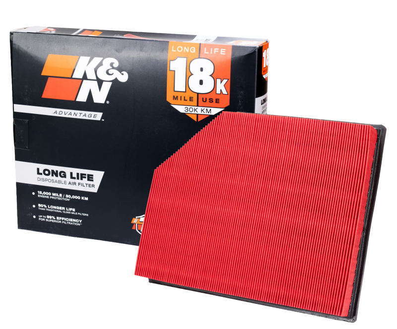 K&N Advantage Air Filter 18K Miles Volvo V90 Ii L4-2.0L Dsl 2016-2024 thumbnail 3