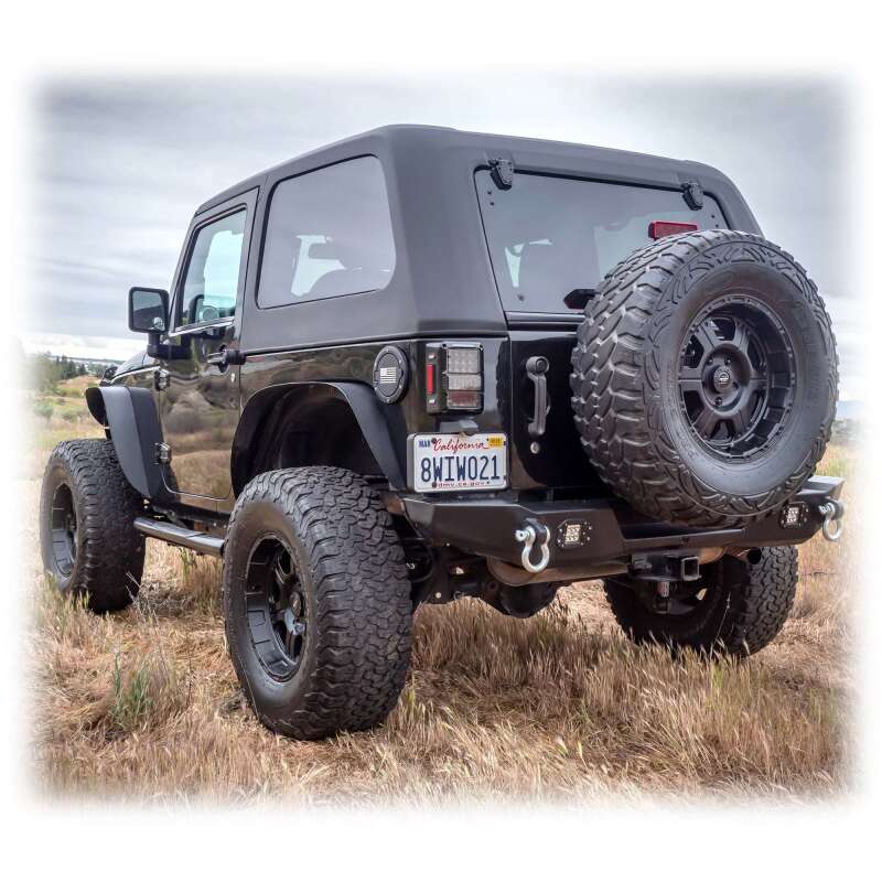 Turn Offroad 07-18 Jeep JK 2 Door Fastback Hardtop 2-Piece White