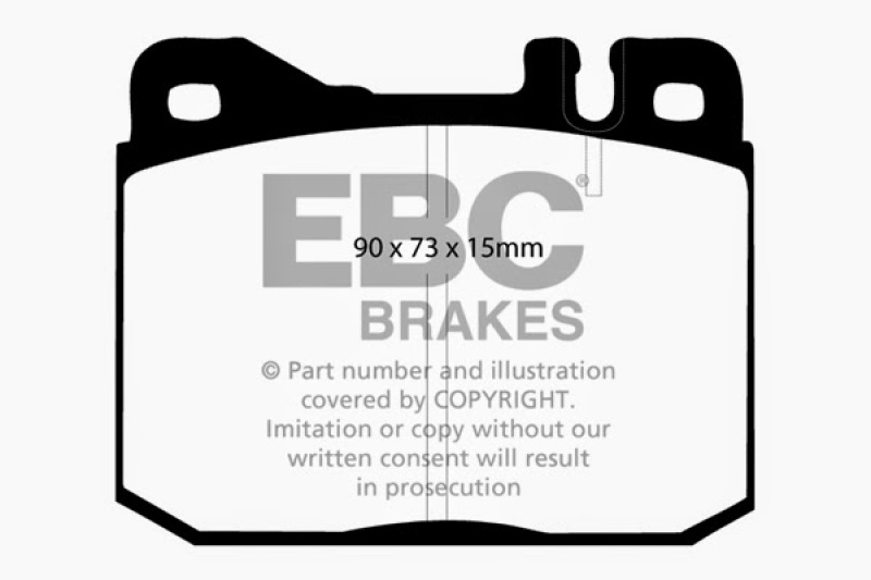 EBC 76-79 Mercedes-Benz 230 Ultimax2 Front Brake Pads thumbnail 5