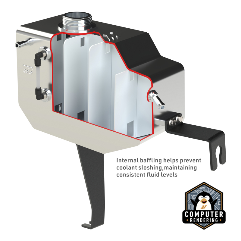 Mishimoto 11-14 Ford F-150 Aluminum Expansion Tank - Micro-Wrinkle Black thumbnail 8