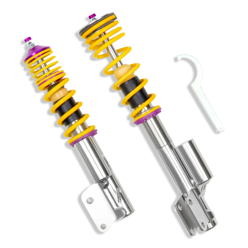KW Variant 3 Coilover Kits for 2005-2008 IMPREZA - 35245014 Kits, 3, 0.8 2.0 in. Lowered Front, 0.4 1.5 in. Lowered Rear, Shocks, Yellow Powdercoated Springs, Subaru, Kit thumbnail 9