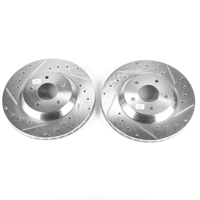 Power Stop 88-96 Chevrolet Corvette Front Evolution Drilled & Slotted Rotors - Pair thumbnail 2