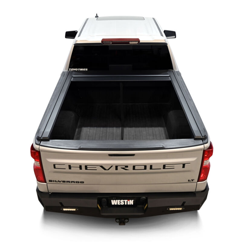 Westin 19-26 GM Silverado/Sierra 1500 5ft 8in Bed Manual Retractable Tonneau Cover - Black thumbnail 6