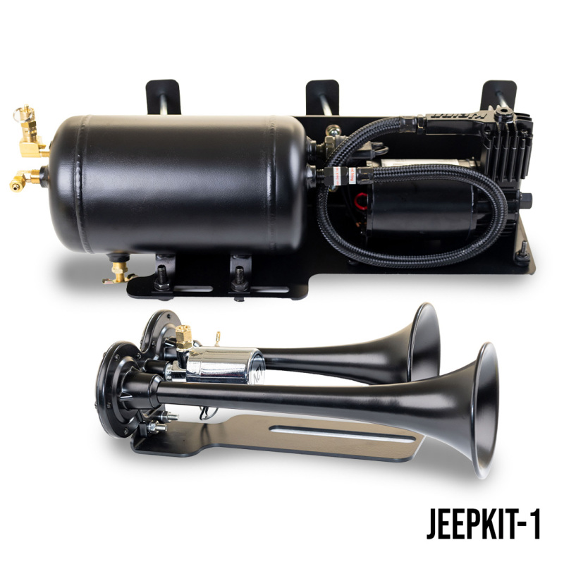 Kleinn 07-18 Jeep Wrangler JK/ JKU Onboard Air System w/ Model 101 Horns thumbnail 4