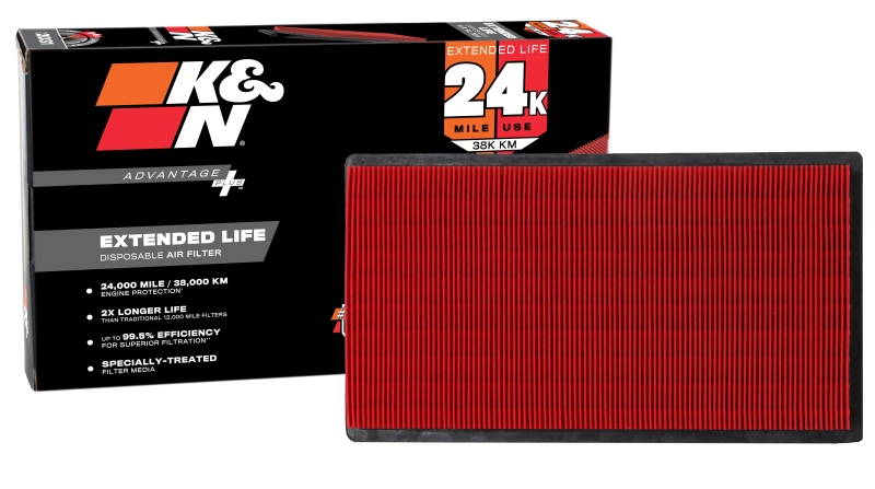 K&N 07-10 Ford Taurus / 07-09 Lincoln MKZ Advantage Air Filter thumbnail 3