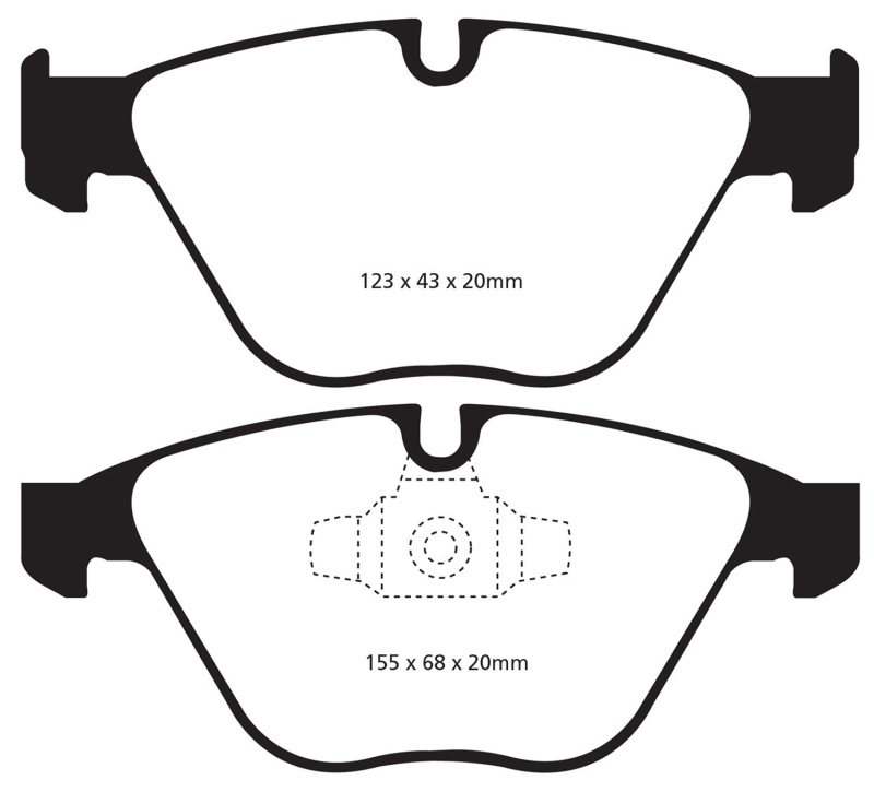 EBC S4 Brake Pad and Rotor Kit (1x ebcDP31512C, 1x ebcUSR7488) thumbnail 4