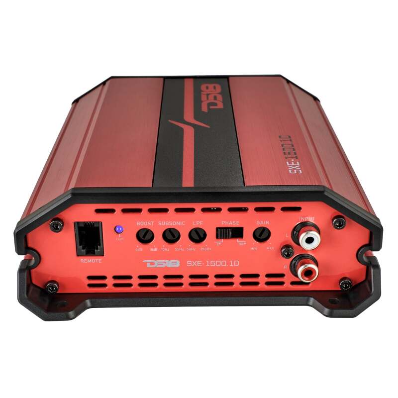 DS18 1-Channel SXE Amplifier Class D 500/1ohm 350/2ohm 200/4ohm Watts RMS- Red thumbnail 3